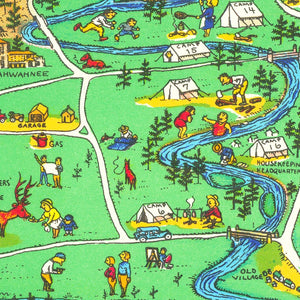 Vintage Map of Yosemite National Park, 1931