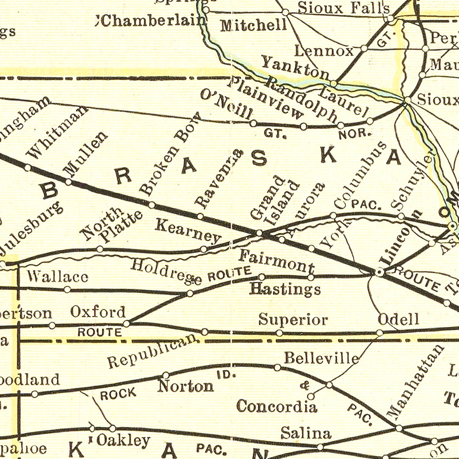 Vintage Map of Yellowstone National Park, 1909