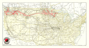 Vintage Map of Yellowstone National Park, 1909