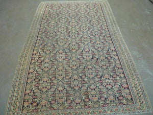 4' X7' Antique Handmade Turkish Wool Kilim Soumak Flat Weave Rug Tribal Organic