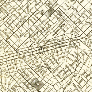 Vintage Map of Dallas, Texas 1925