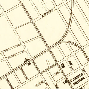 Vintage Map of San Jose, California 1872