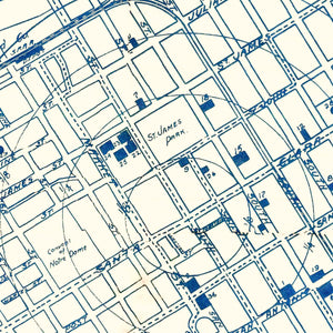 Vintage Map of San Jose, California 1909