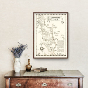 Vintage Map of Manhattan, New York 1935