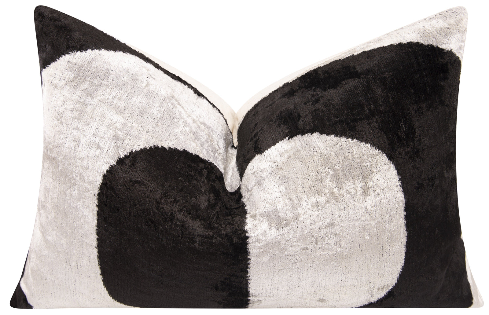 Canvello Handmade Velvet Minimalist Pillow – 16x24 Luxury Decorative Throw Cushion for Home Decor – Feather Down Insert, Vegetable-Dyed, Monochrome Accent