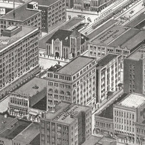 Vintage Map of Dallas, Texas 1912