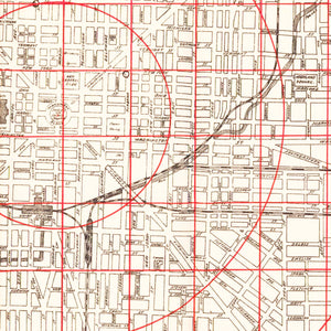 Vintage Map of Indianapolis, Indiana 1903
