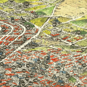 Vintage Map of San Francisco, California 1875
