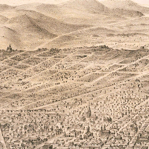 Vintage Map of San Francisco, California 1868