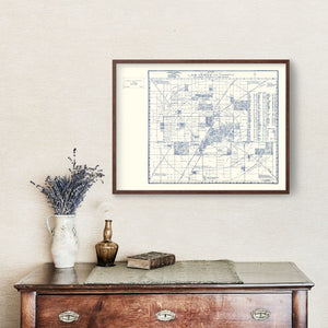 Vintage Map of Las Vegas, Nevada 1920