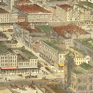 Vintage Map of Memphis, Tennessee 1885