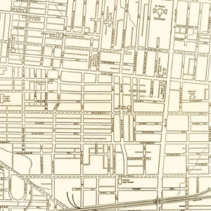 Vintage Map of Memphis, Tennessee 1925