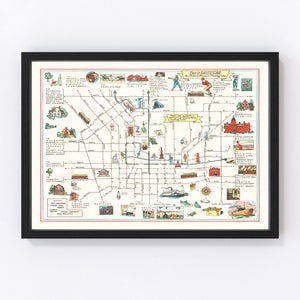 Vintage Map of Baltimore, Maryland 1929