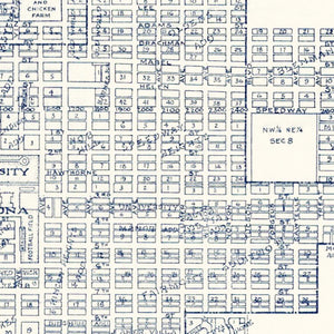 Vintage Map of Tucson, Arizona 1920