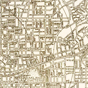 Vintage Map of Atlanta, Georgia 1931