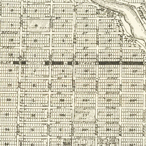 Vintage Map of Miami, Florida 1918