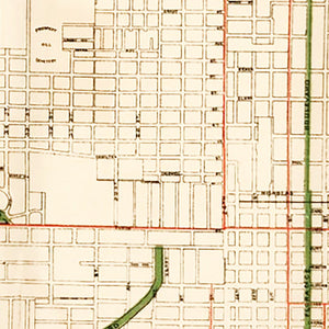 Vintage Map of Omaha, Nebraska 1898