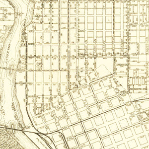 Vintage Map of Tampa, Florida 1913
