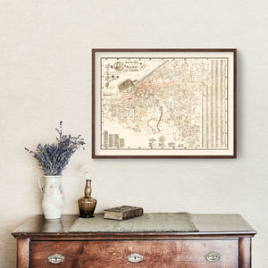 Vintage Map of Cleveland, Ohio 1882