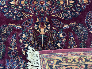 Antique Karastan Rug 8.6 x 12, Wool Pile, Vintage Discontinued Karastan Sarouk Lanamar