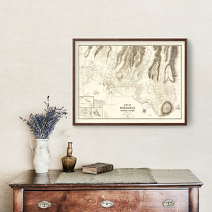 Vintage Map of Honolulu, Hawaii 1901