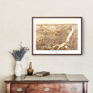 Vintage Map of Troy, New York 1881