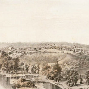 Vintage Map of St. Paul, Minnesota 1853