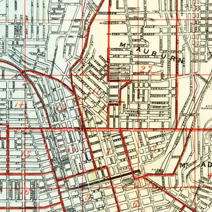 Vintage Map of Cincinnati, Ohio 1895
