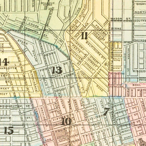 Vintage Map of Cincinnati, Ohio 1875