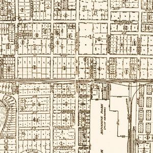 Vintage Map of Orlando, Florida 1923