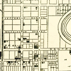 Vintage Map of Orlando, Florida 1910