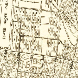 Vintage Map of St. Louis, Missouri 1901