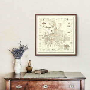 Vintage Map of Montgomery, Alabama 1899
