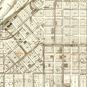 Vintage Map of Montgomery, Alabama 1899