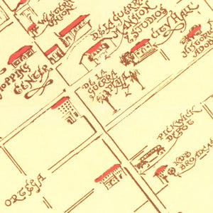 Vintage Map of Santa Barbara, California 1930