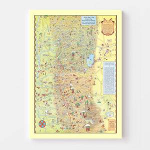 Vintage Tahoe & Gold Country Map 1931