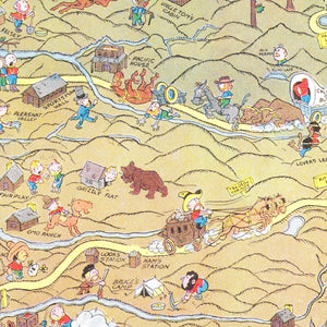 Vintage Tahoe & Gold Country Map 1931