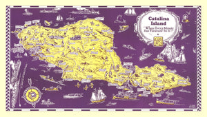 Vintage Catalina Island Map 1931