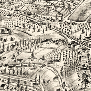 Vintage Map of Auburn, California 1887