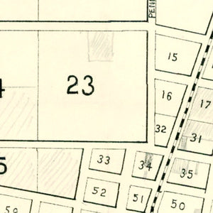Vintage Map of Colton, California 1887