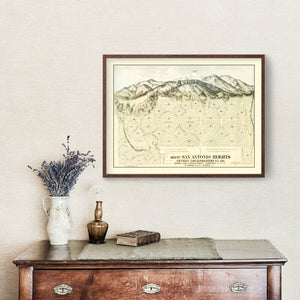 Vintage Map of San Antonio Heights, California 1887