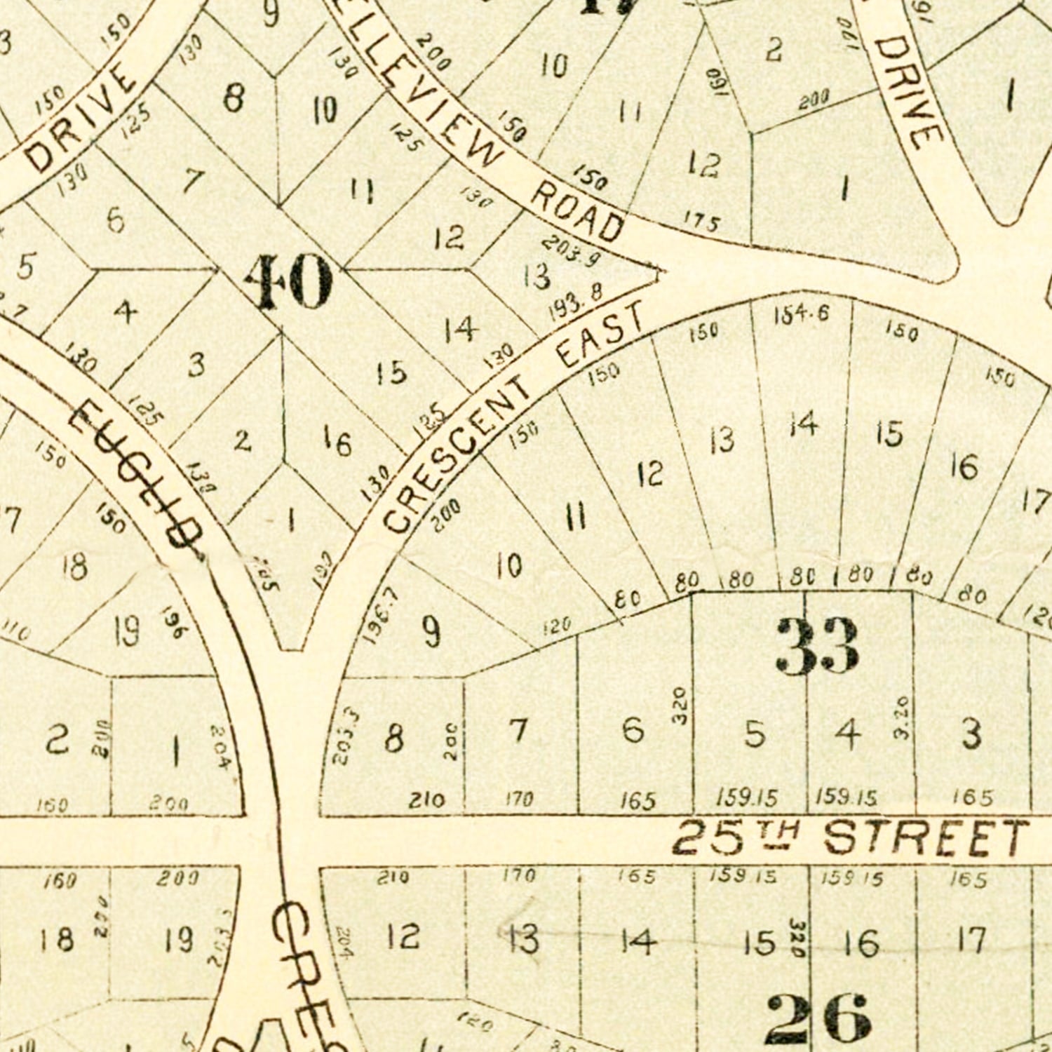 Vintage Map of San Antonio Heights, California 1887