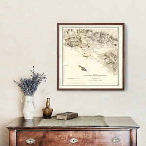 Vintage Map of Santa Monica, California 1892