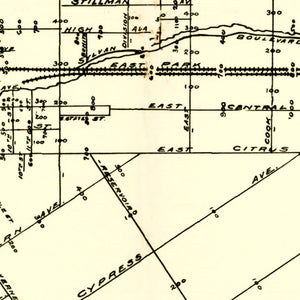 Vintage Map of San Jose, California 1899