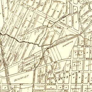 Vintage Map of Berkeley, California 1909