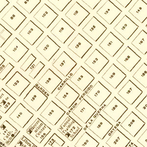 Vintage Map of Santa Barbara, California 1916