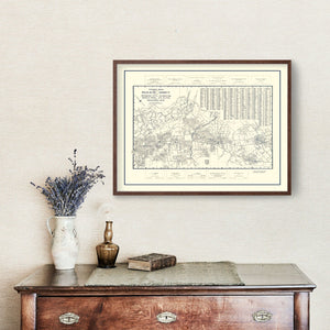 Vintage Map of Palo Alto, California 1920