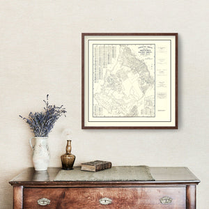 Vintage Map of Monterey, California 1920