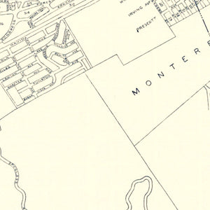 Vintage Map of Monterey, California 1920