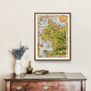 Vintage Monterey Peninsula Map 1926